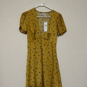 NWT Urban Outfitters Yellow Mini Dress
